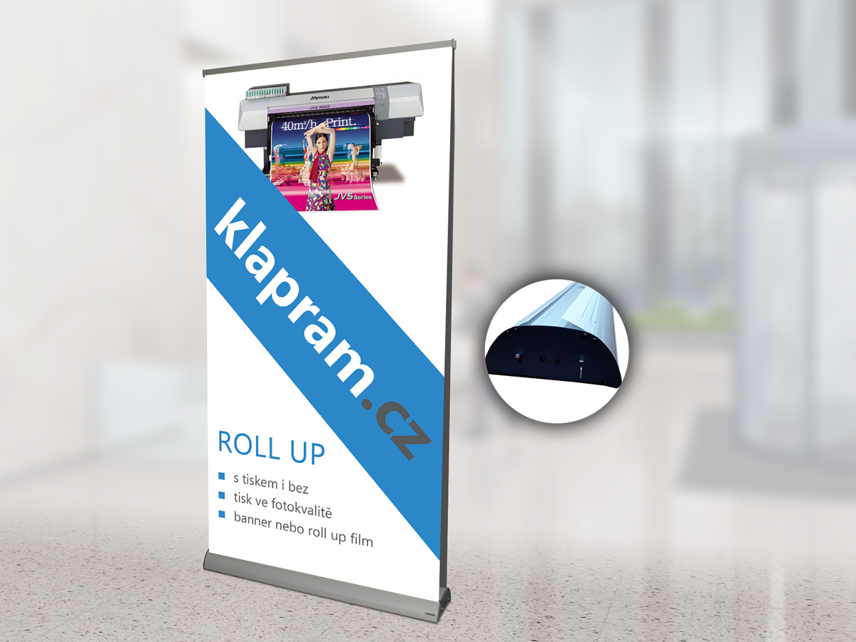 Roll R Up Oboustranný roll up s tiskem klapram.cz