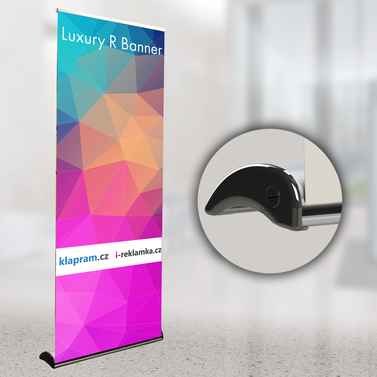 Roll up Luxury R Banner s tiskem