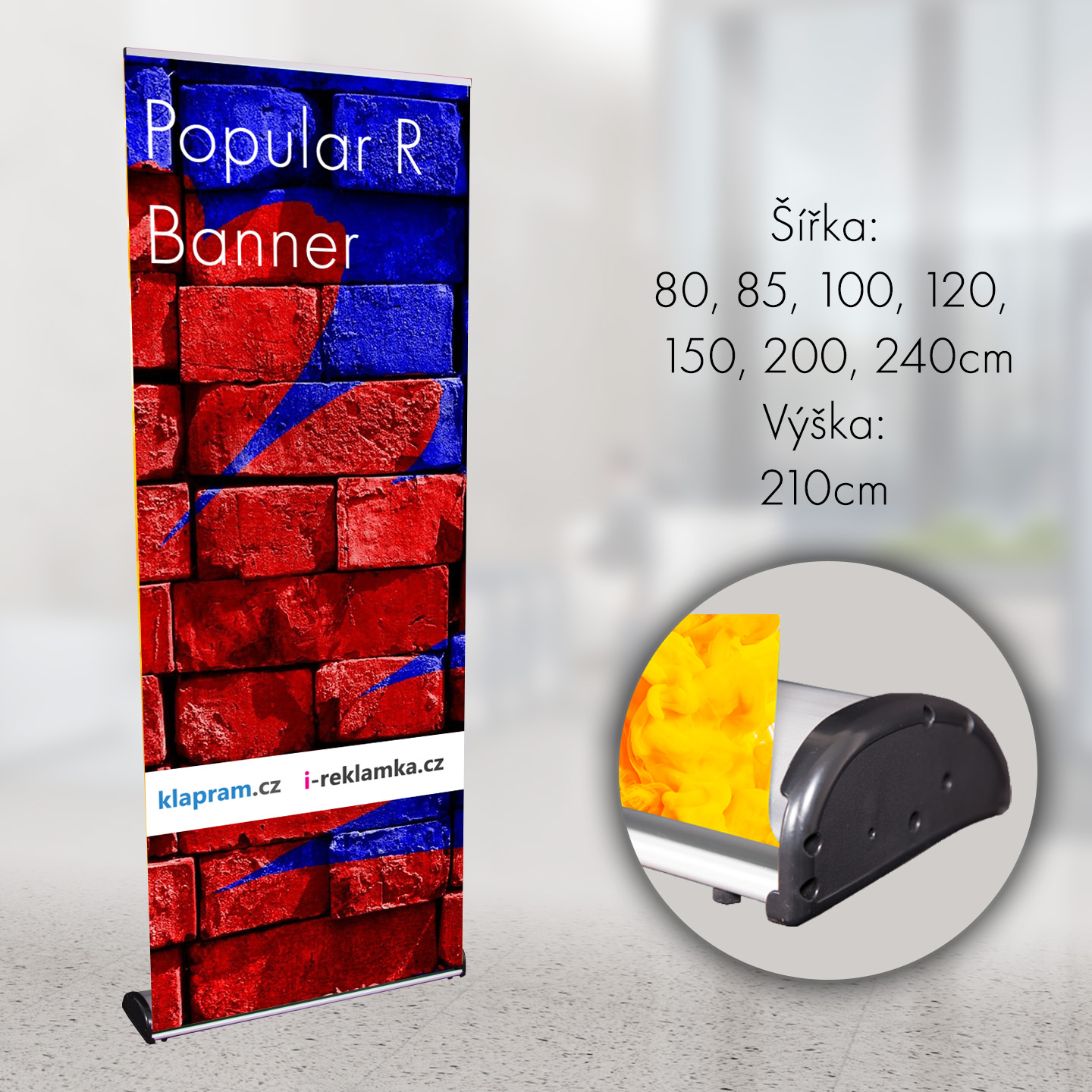 Roll up Popular R Banner s tiskem