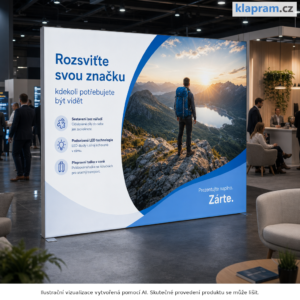 LED lightbox Premium s potiskem – 85 až 300 cm – Lifestyle – AI vizualizace