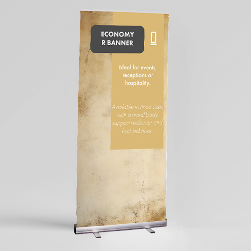 Roll up Economy R Banner s tiskem