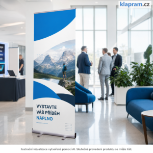 Roll up Entry R Banner s tiskem – Lifestyle – AI vizualizace