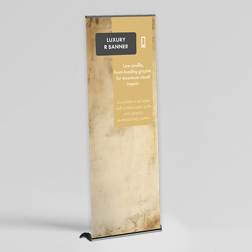 Roll up Luxury R Banner s tiskem