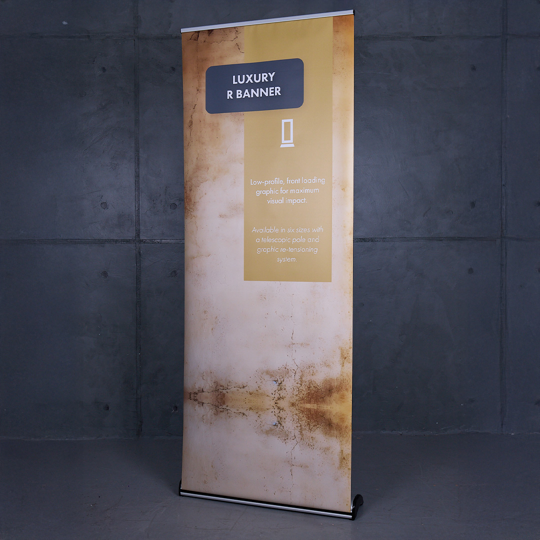 Roll up Luxury R Banner s tiskem