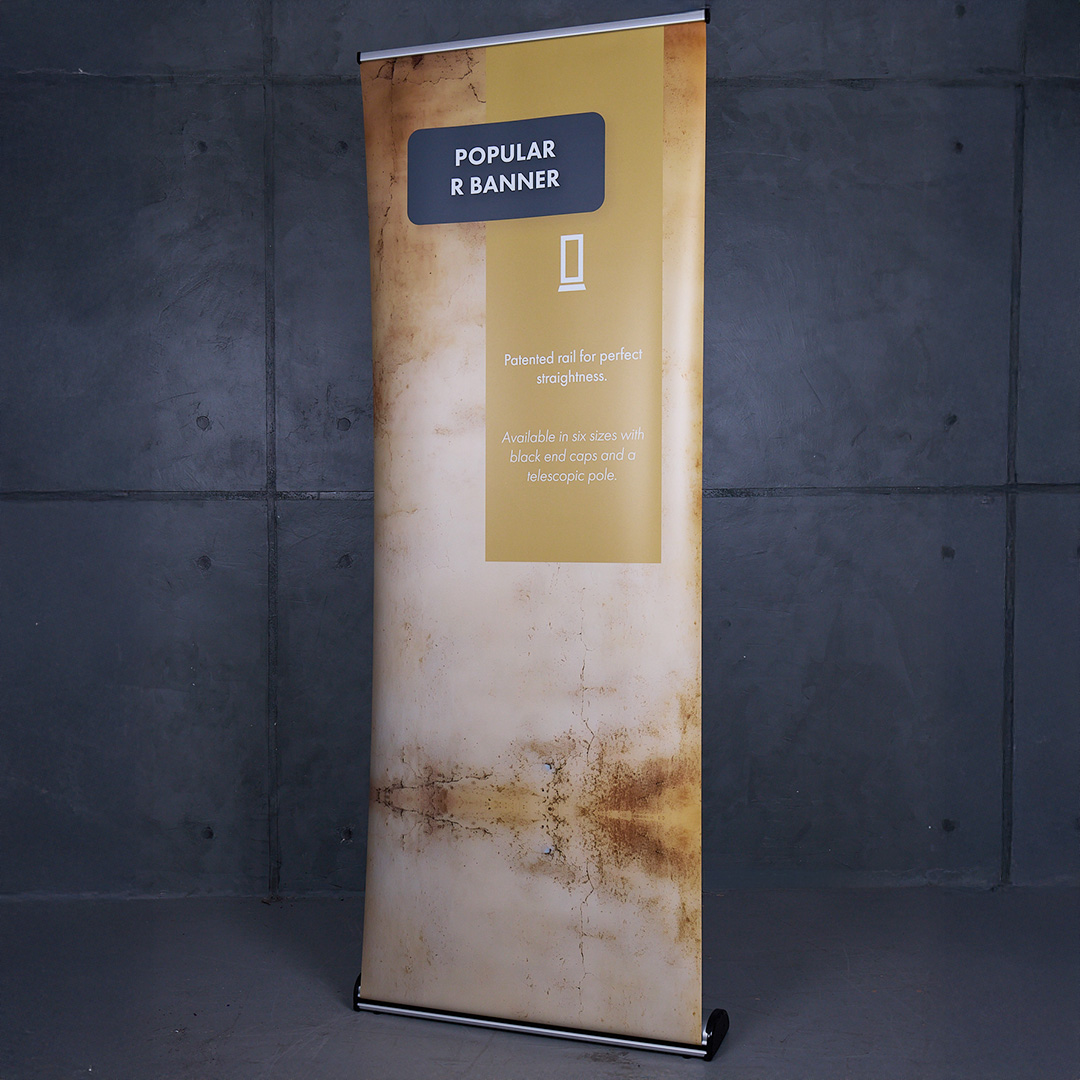 Roll up Popular R Banner s tiskem