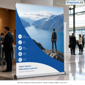 Roll up Popular R Banner s tiskem – Lifestyle – AI vizualizace