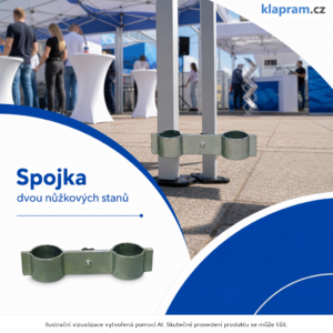 Spojka dvou nůžkových stanů – Lifestyle – AI vizualizace